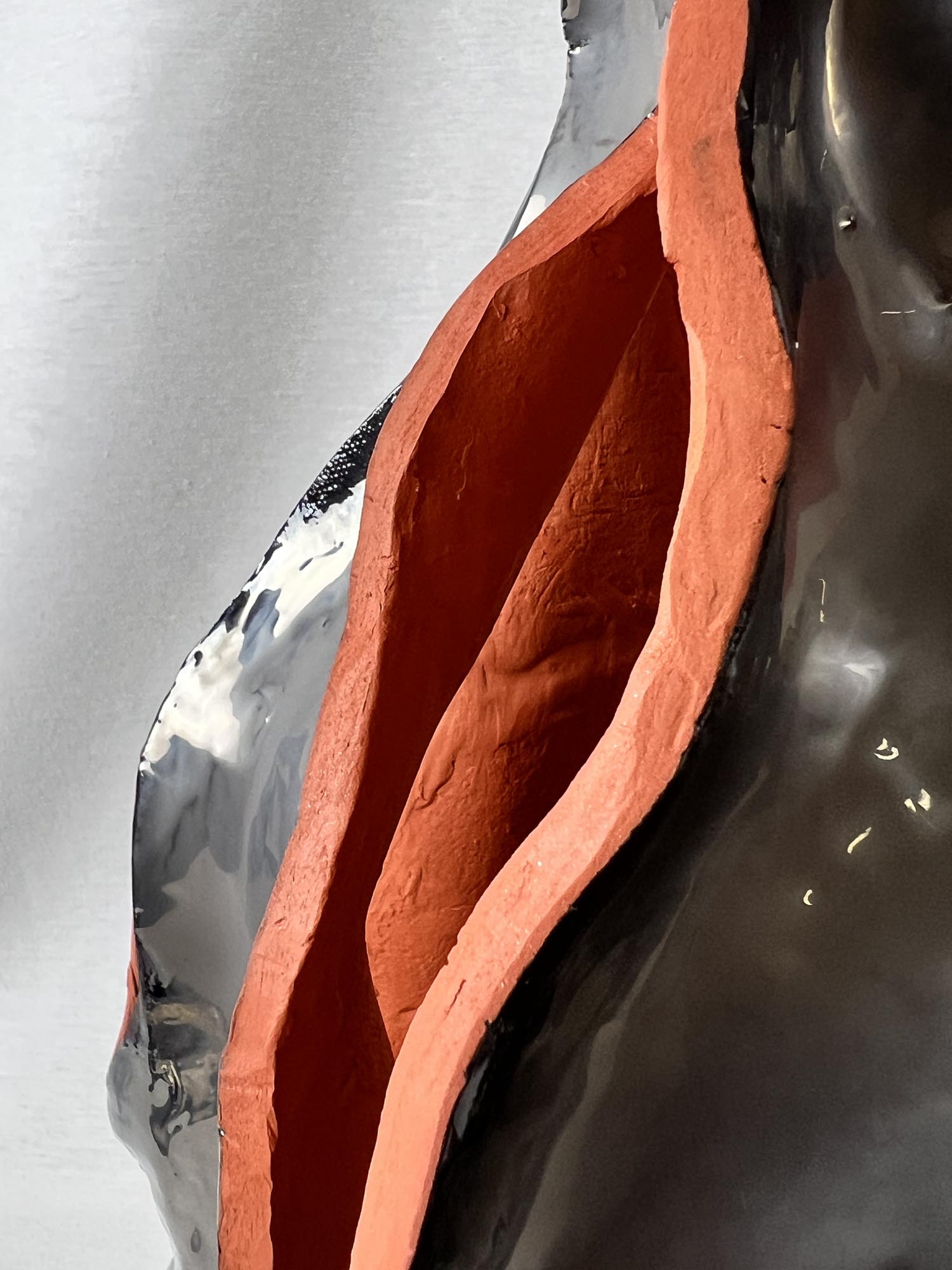 Terra & Metal Vase — detail view 3 | Anna Demidova