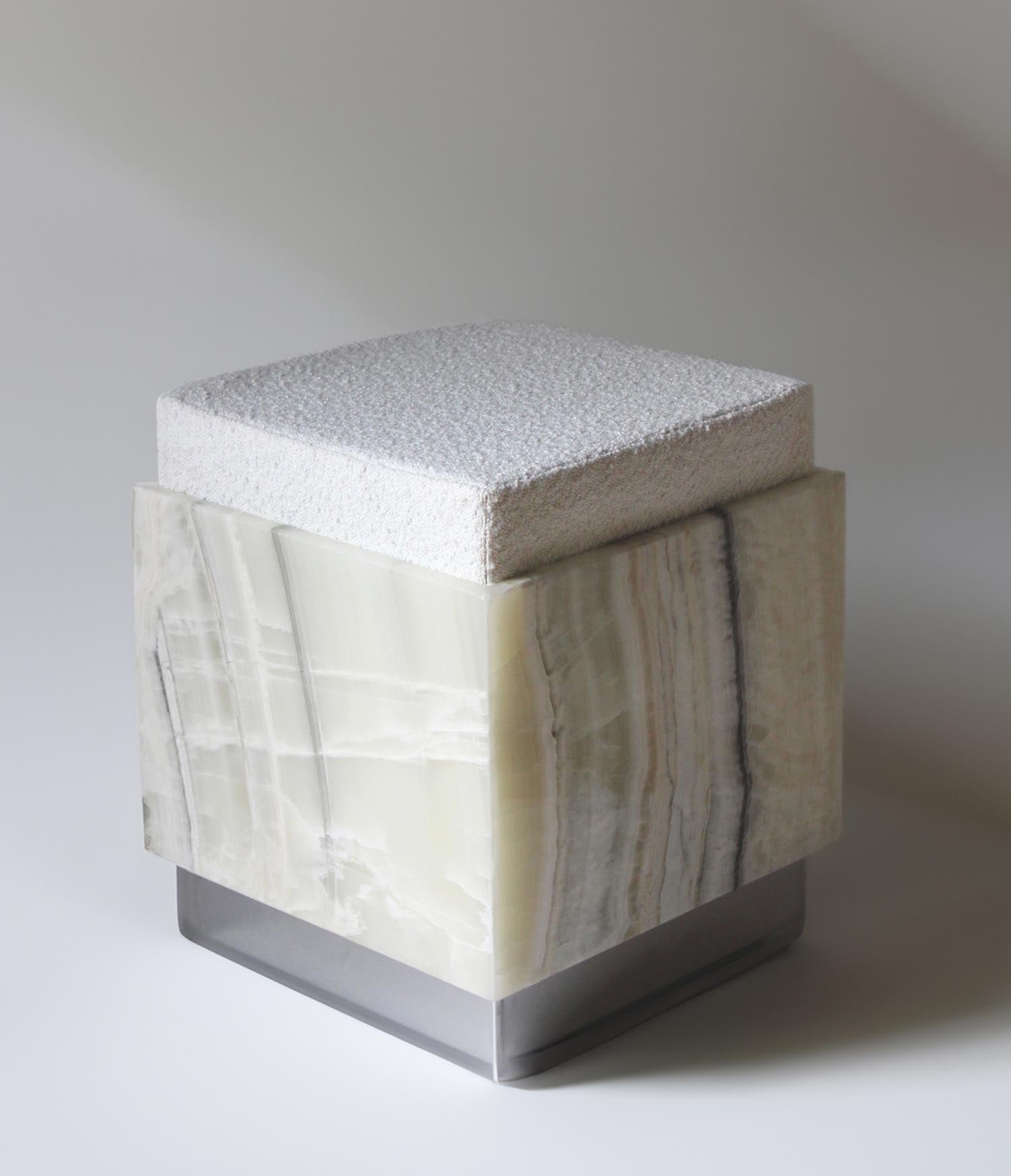 Alfie Shell Onyx Stool