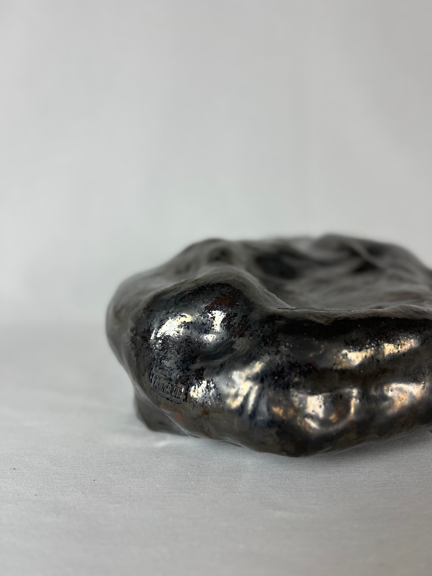 Terra & Metal Table Sculpture