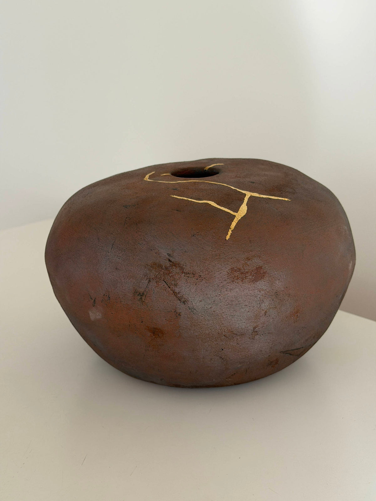 Handbuilt Raku Ceramic Vase