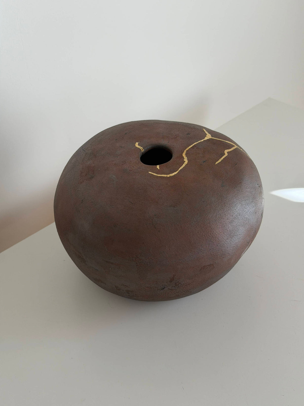 Handbuilt Raku Ceramic Vase