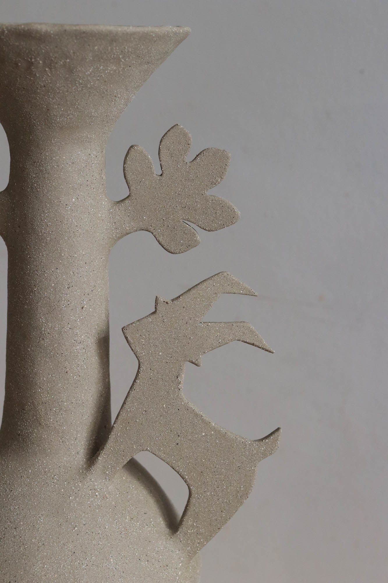 Unglazed Goats and Leaves Amphora