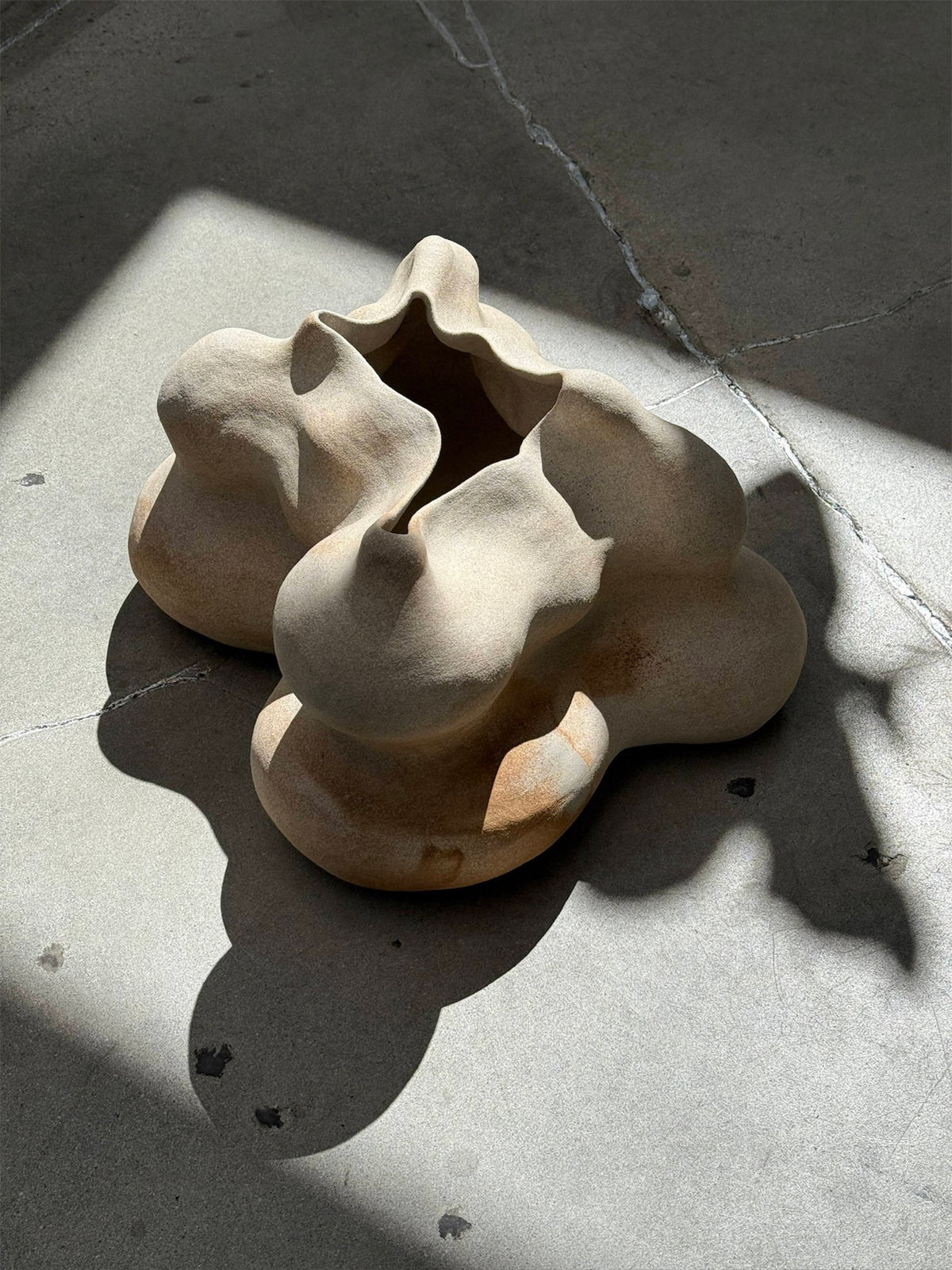 Modern Organic Ceramic Sculpture