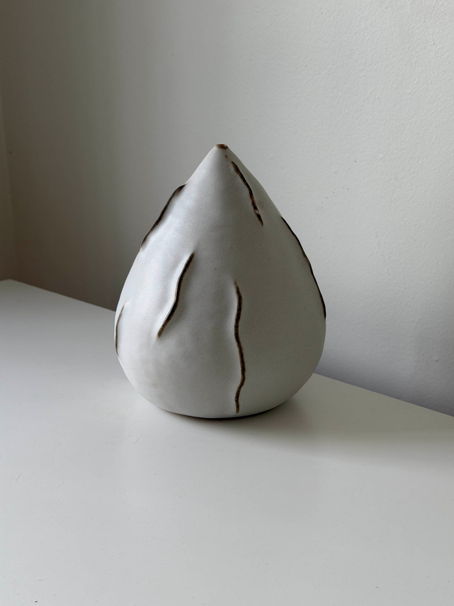 Ceramic Vase in Matte Grey