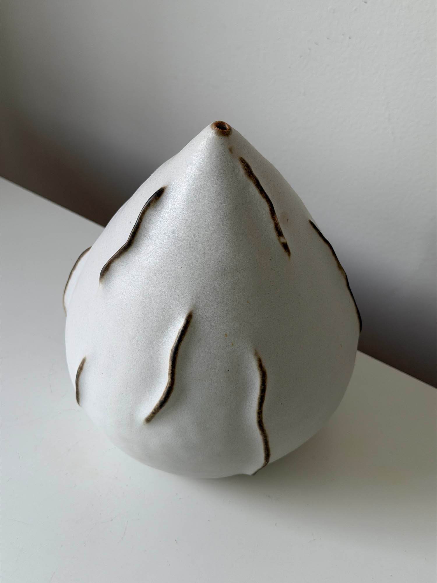 Ceramic Vase in Matte Grey