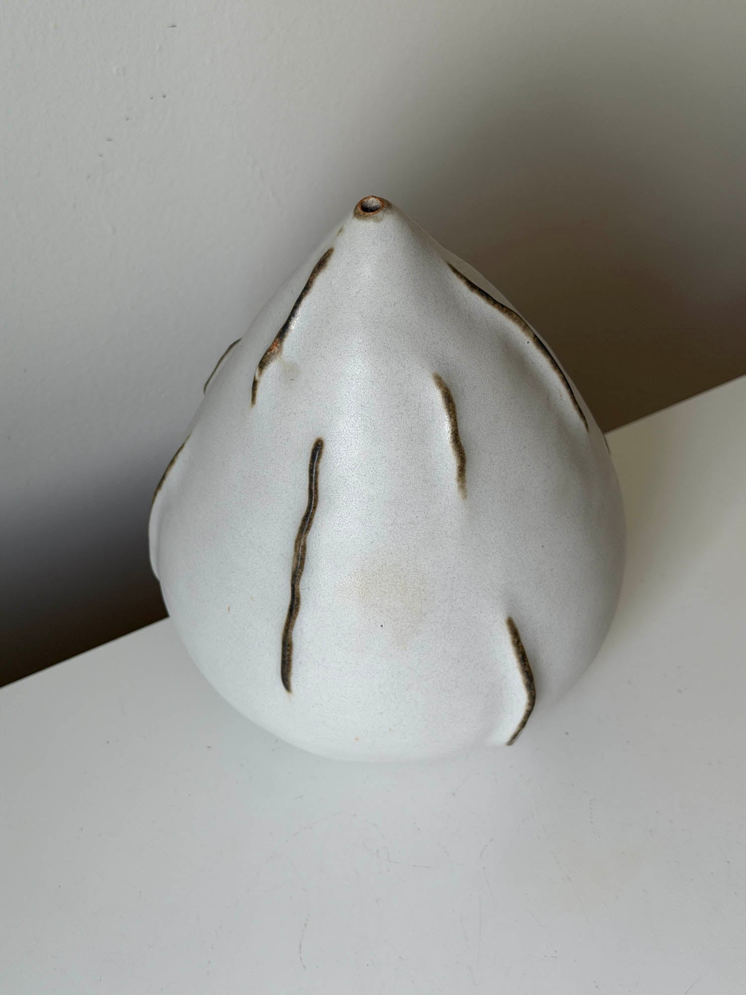 Ceramic Vase in Matte Grey