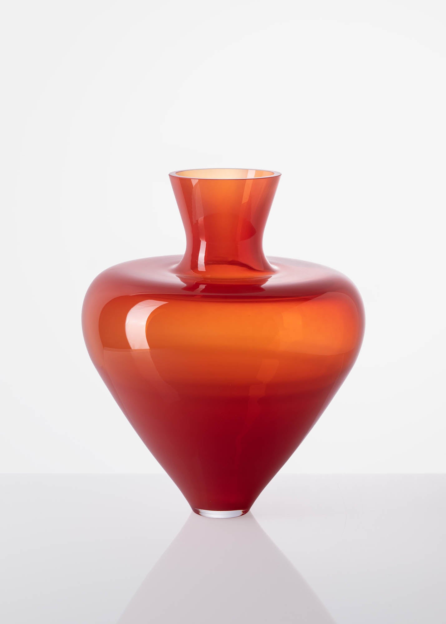 Ruby and Gold Bloom Vase