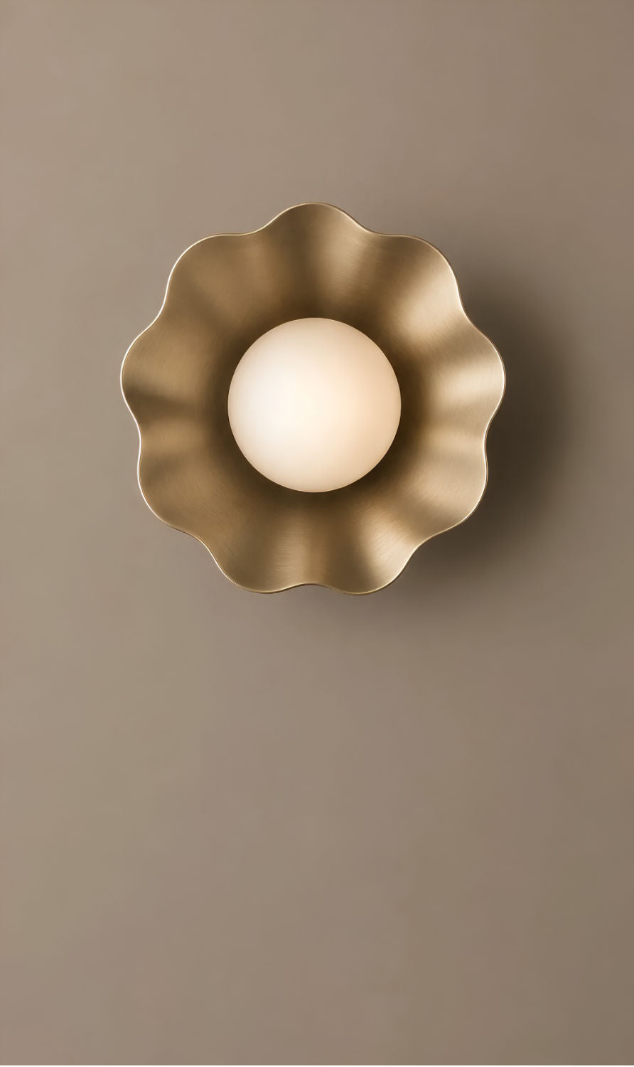 Luna Scalloped Wall Sconce