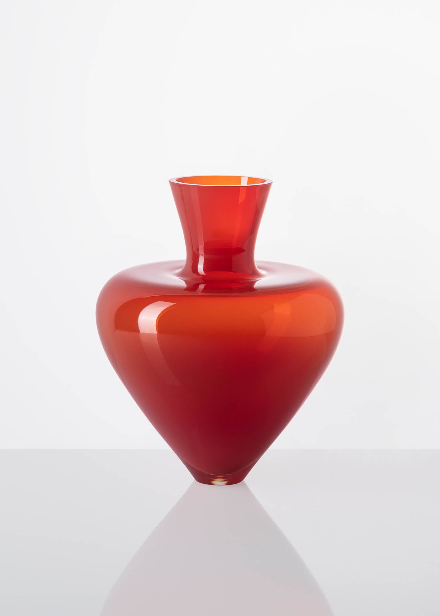 Ruby and Gold Bloom Vase