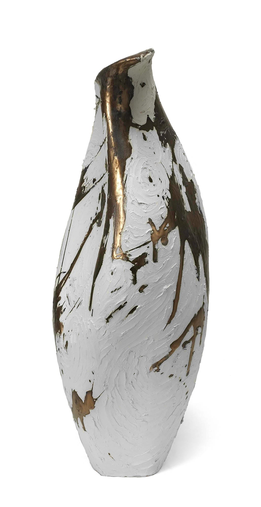 White & Gold Vessel 135