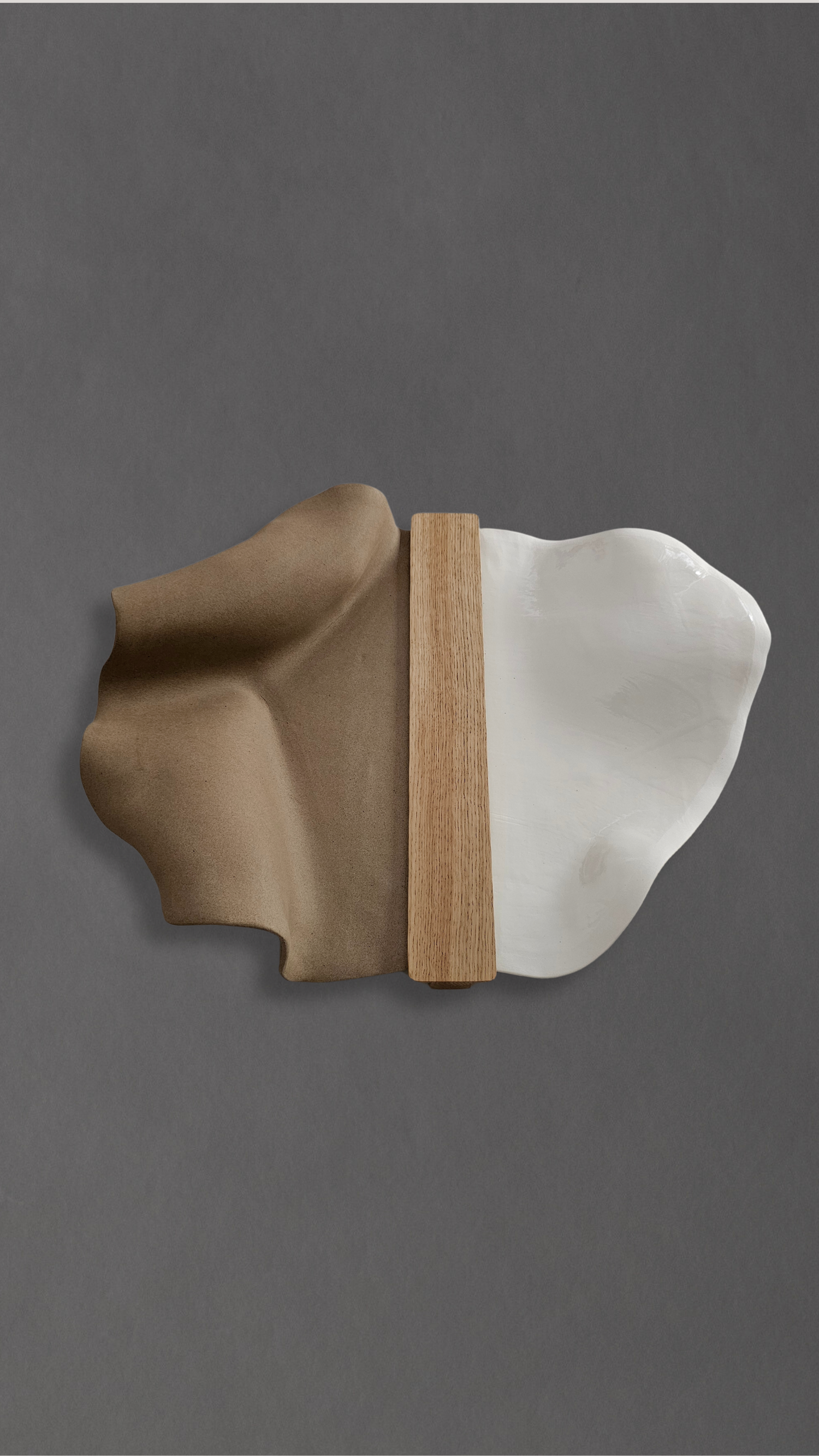 Abundance Sculpture - Toffee Stoneware and White Porcelain