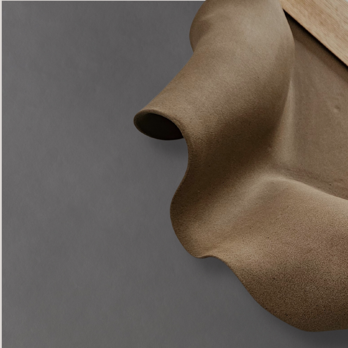 Abundance Sculpture - Toffee Stoneware and White Porcelain