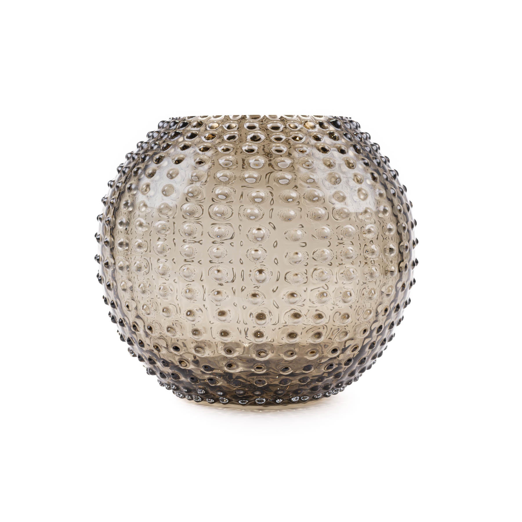 Round Hobnail Blond Bowl