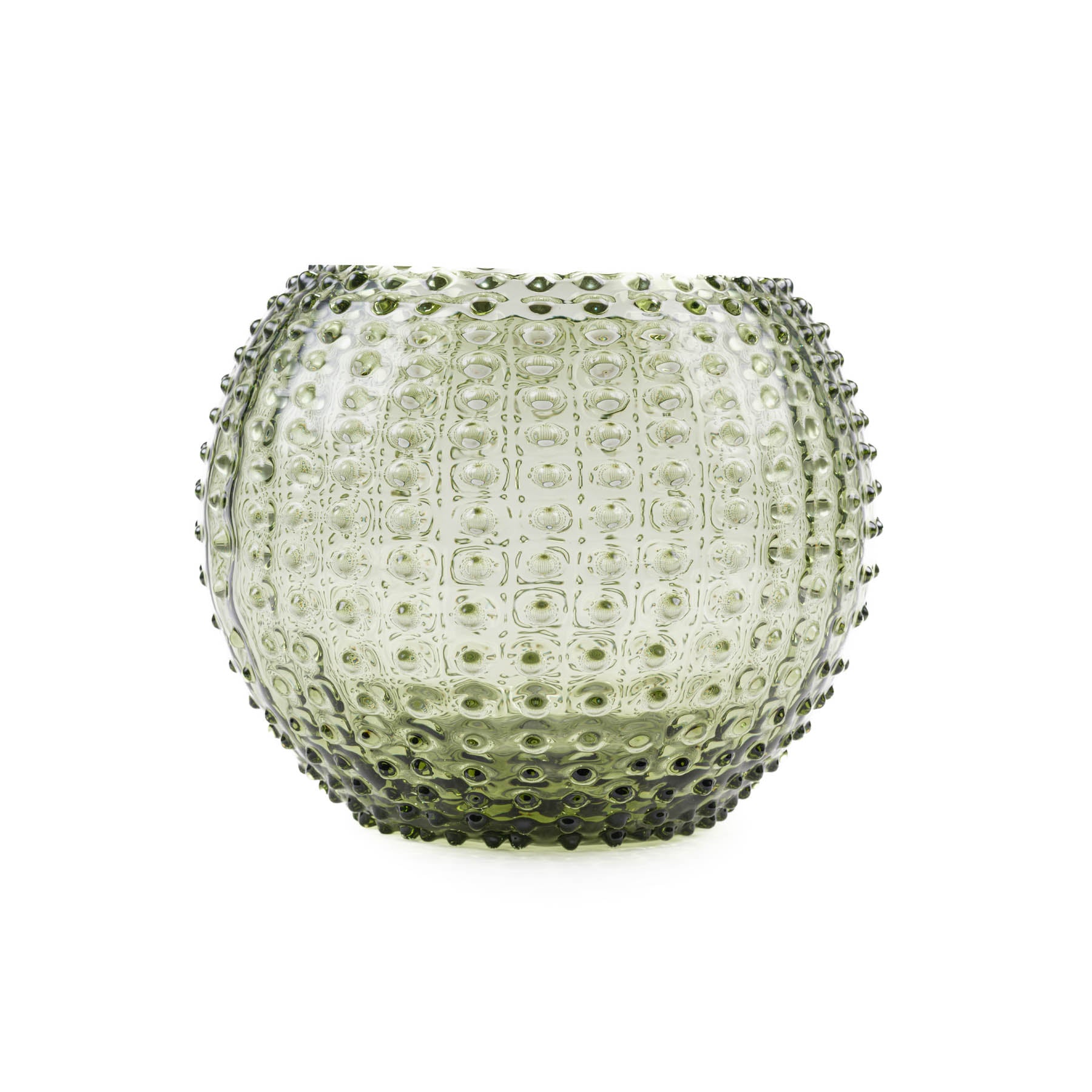 Round Hobnail Blond Bowl