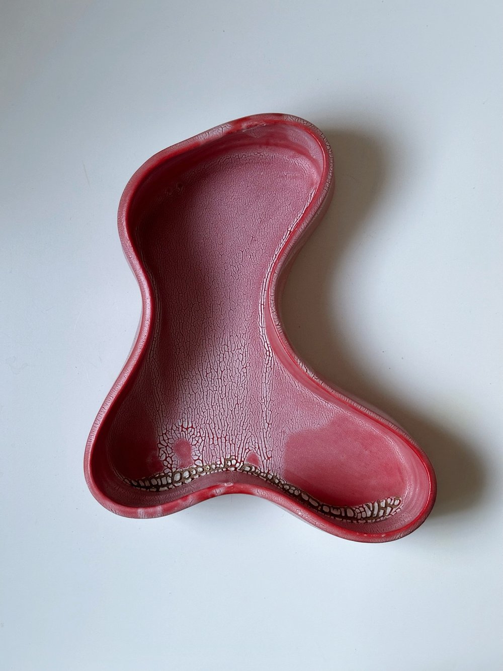 Red Contemporary Ceramic Vessel