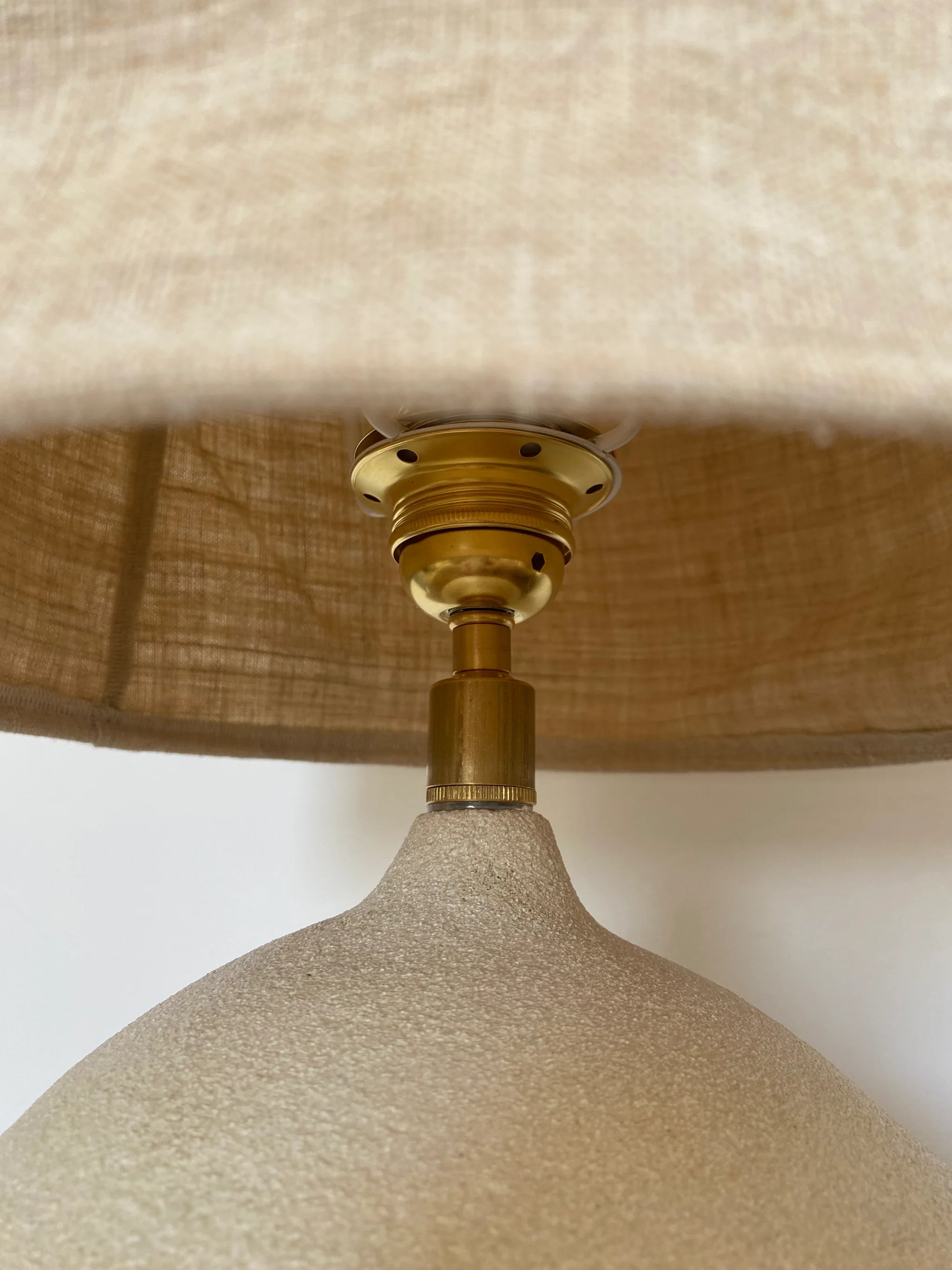 Large Beige Terraé Table Lamp