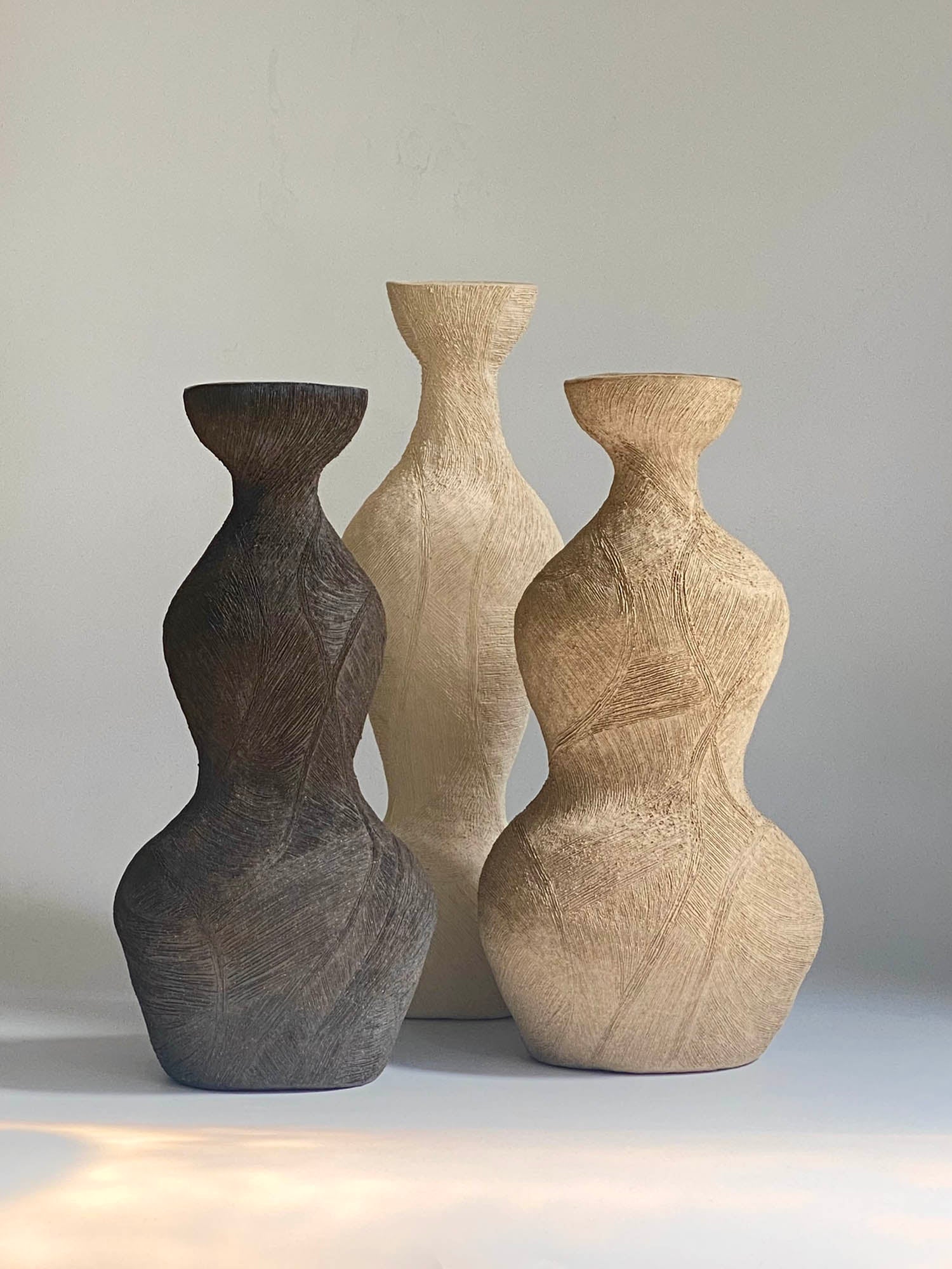 Cream Kapok Vessel