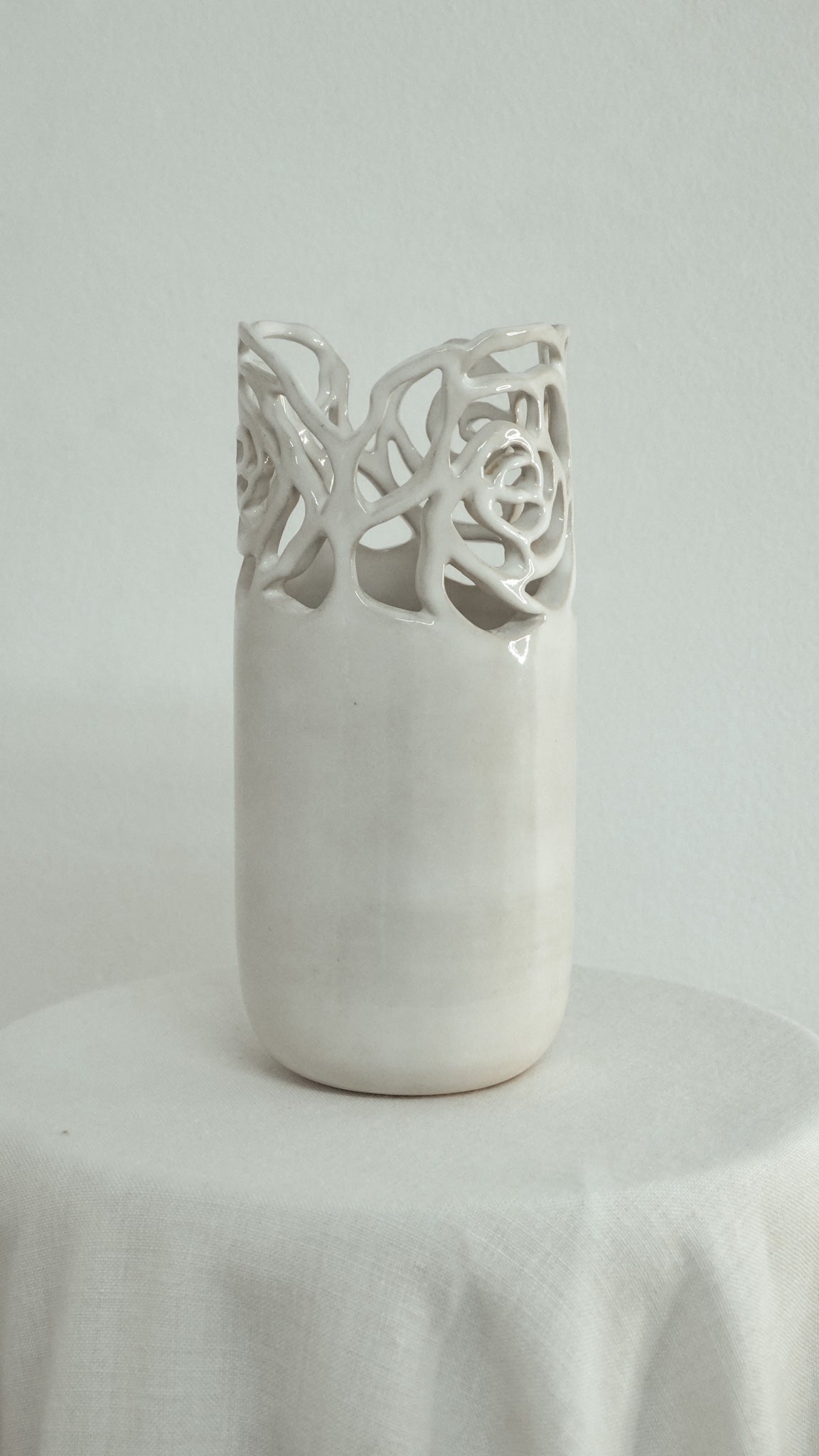 Floral Lace Vase