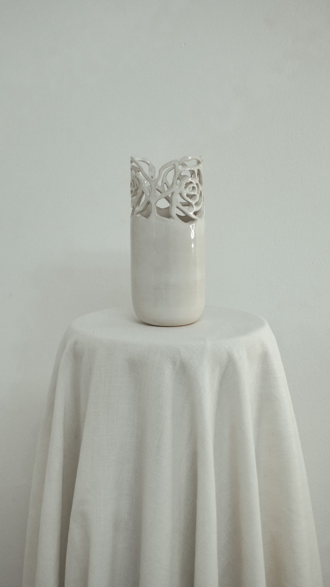 Floral Lace Vase