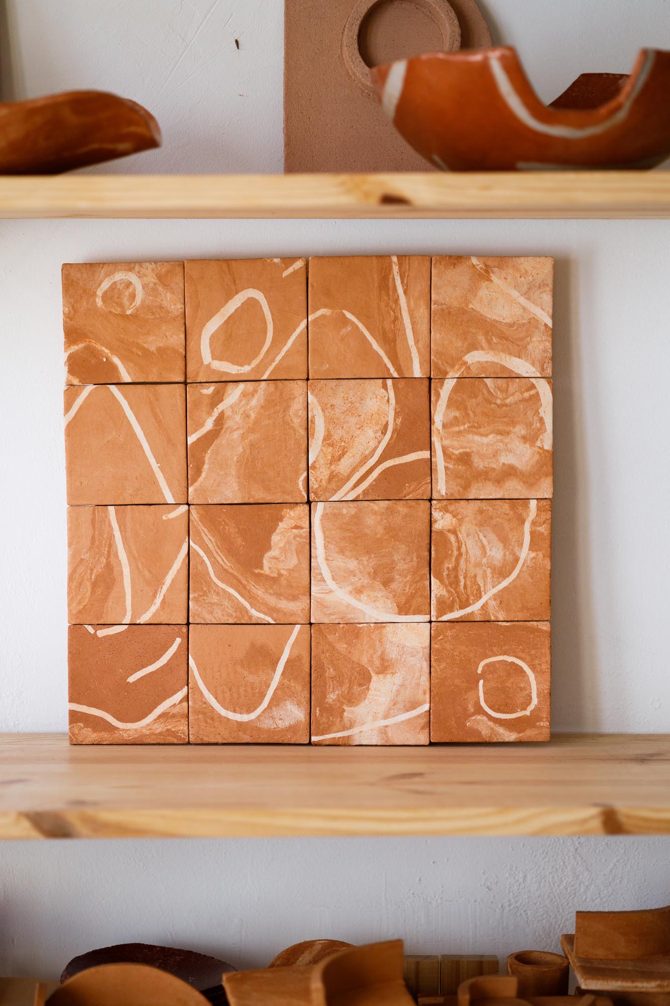 Earth-Shaped Tile Panels