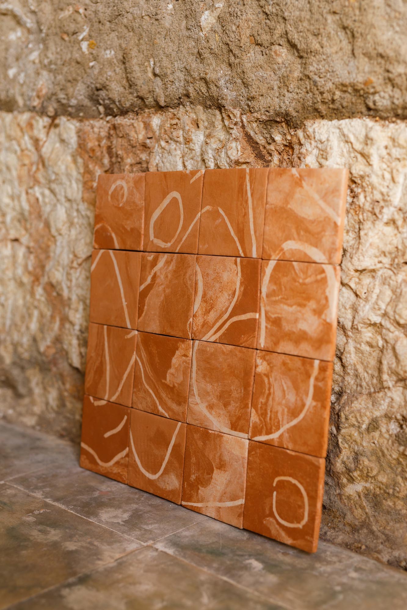 Earth-Shaped Tile Panels