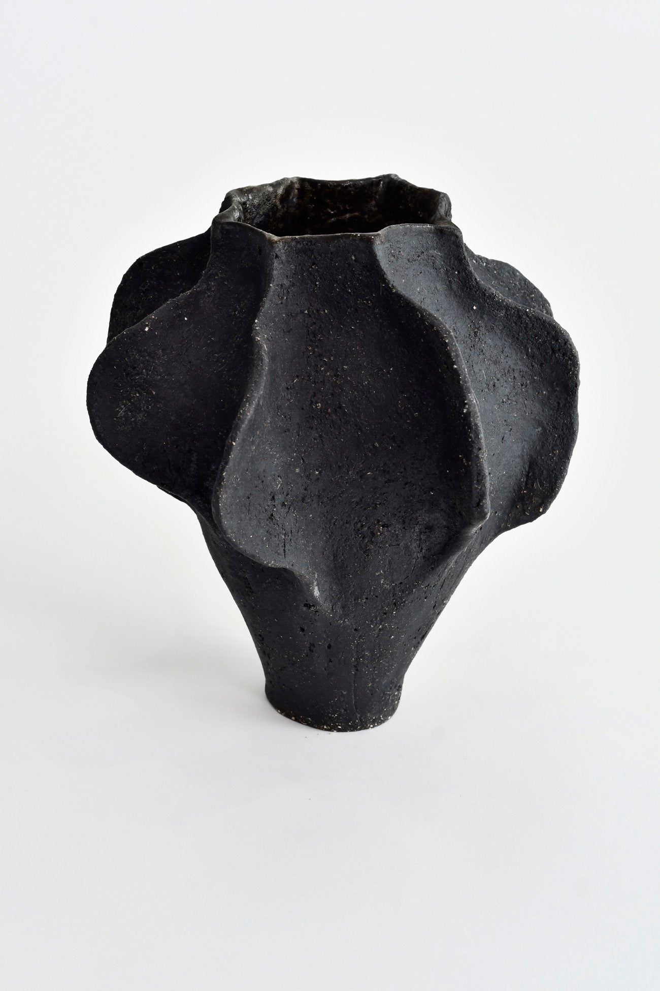 Ailes Noir Sculptural Vessel