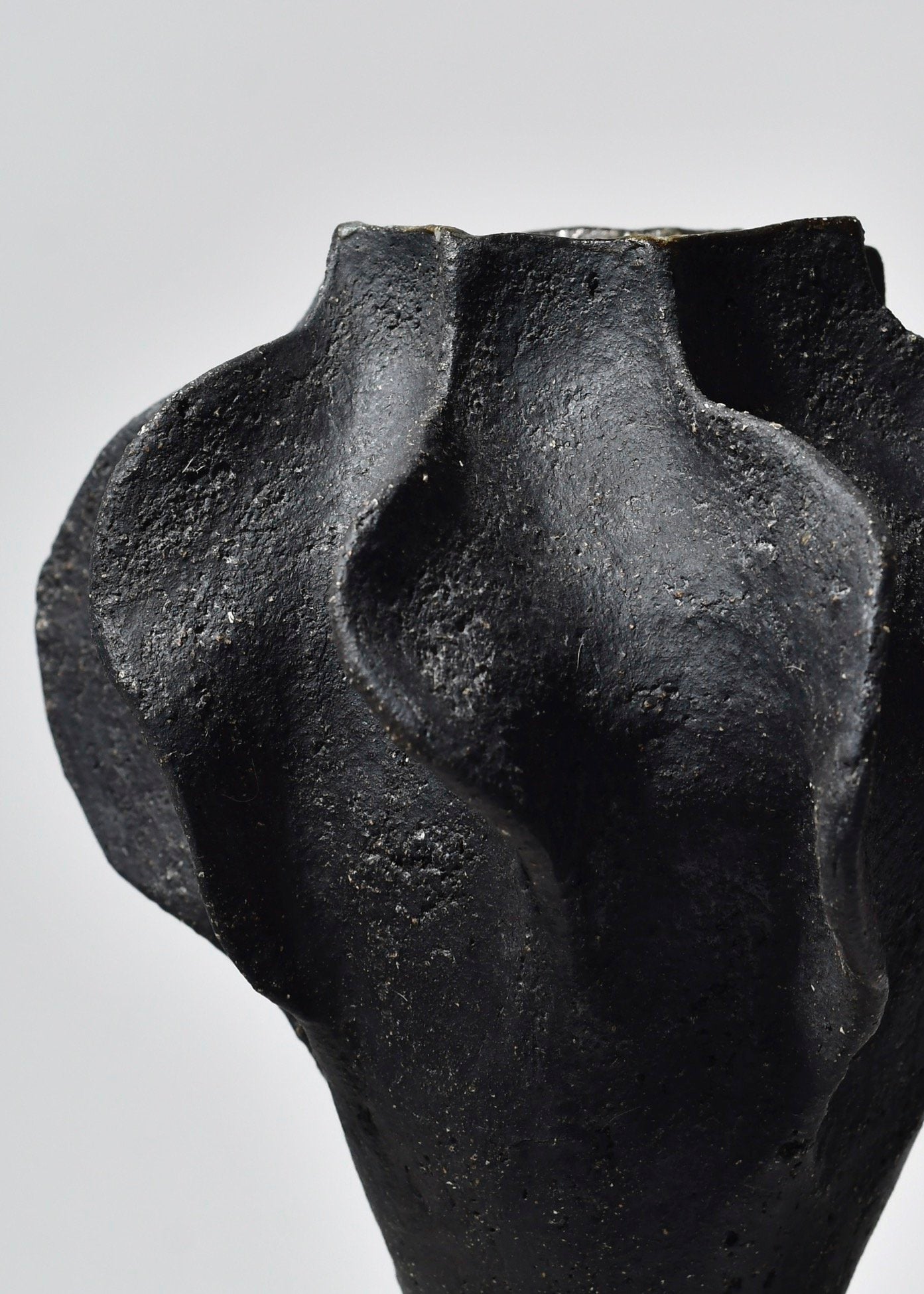 Ailes Noir Sculptural Vessel