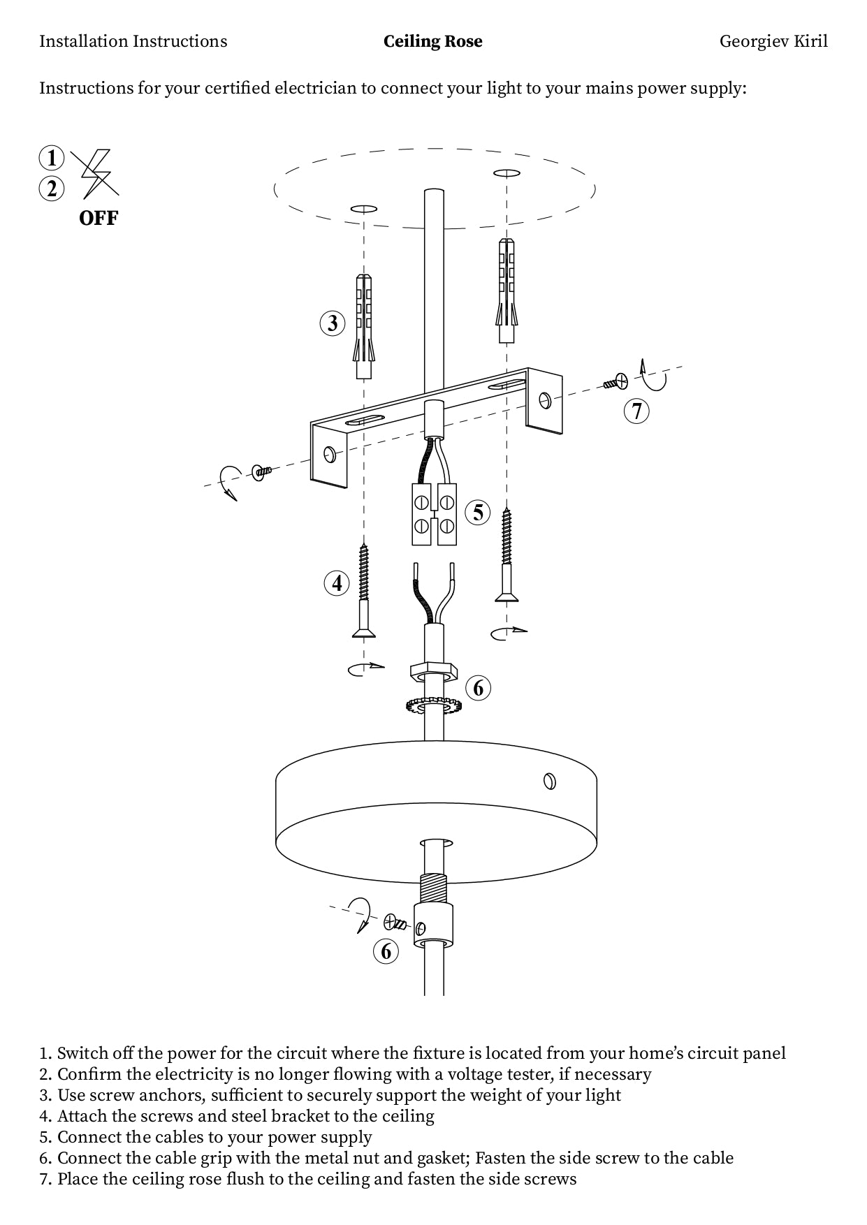 Stainless Steel Hanging Light
