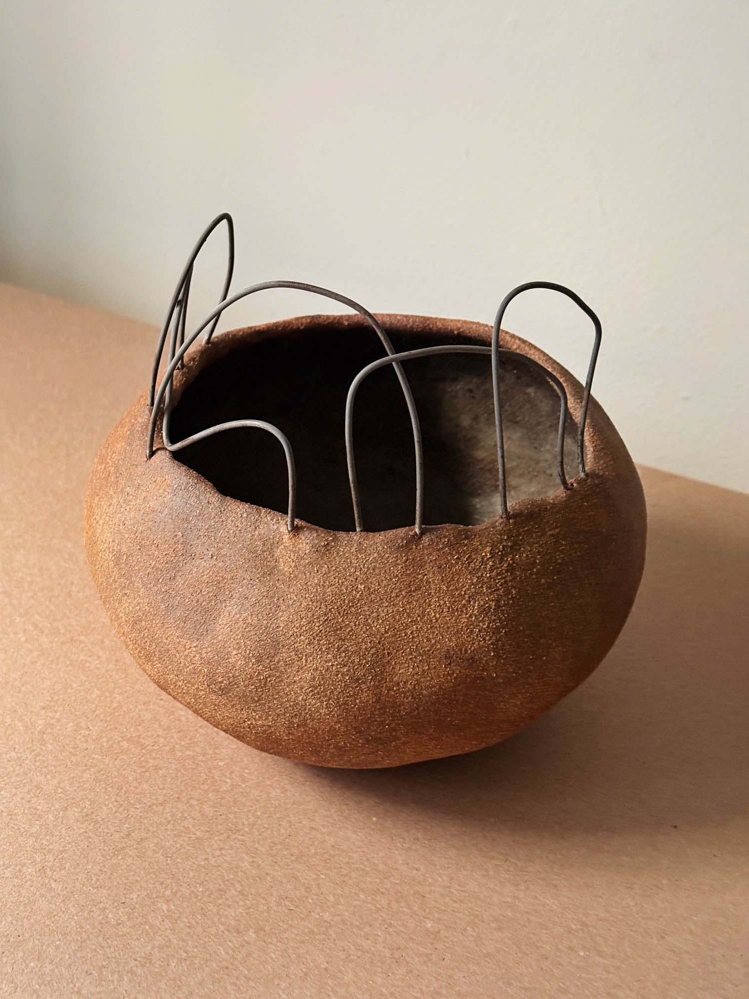 Ceramic Vessel with Wire
