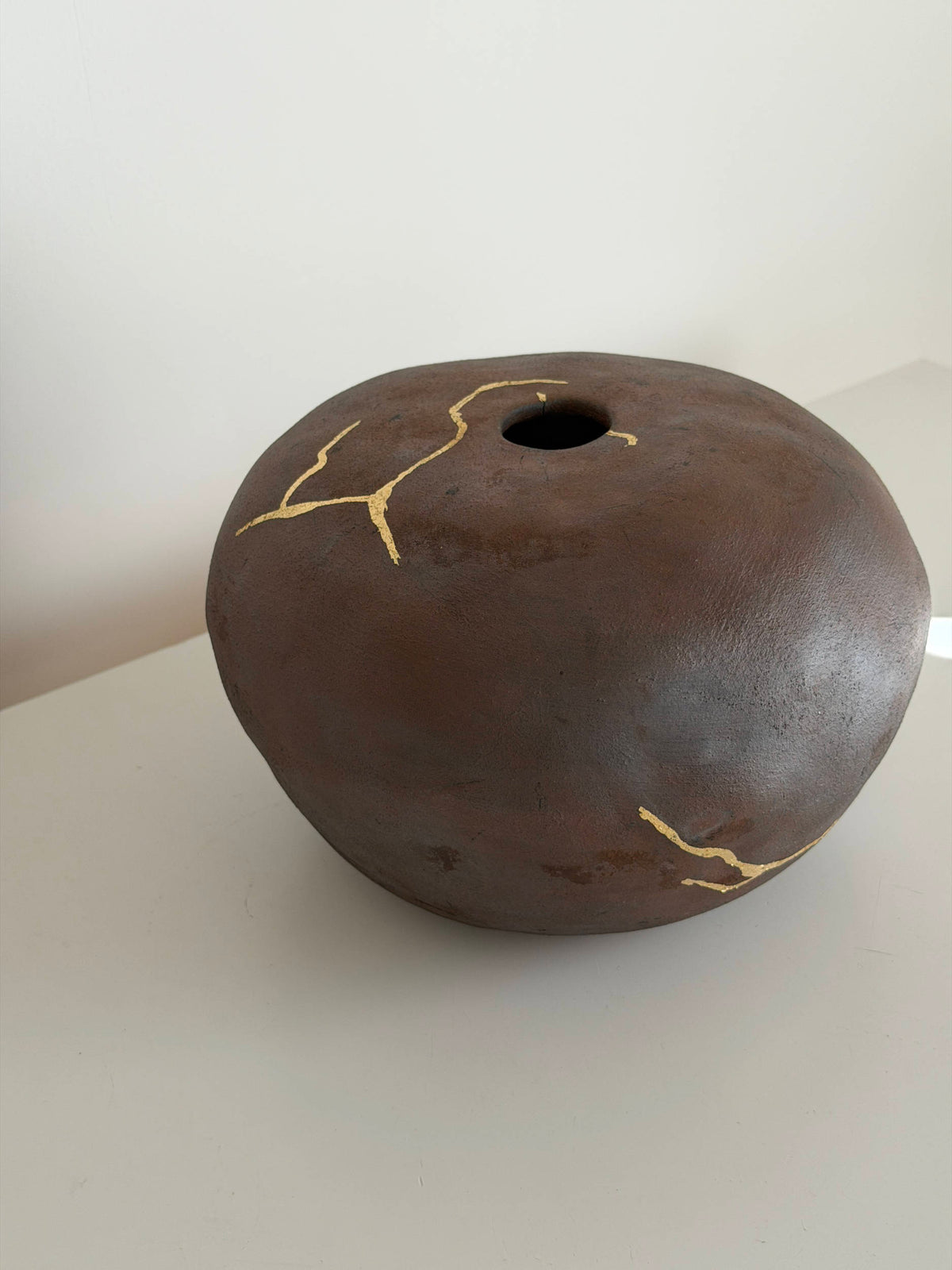 Handbuilt Raku Ceramic Vase