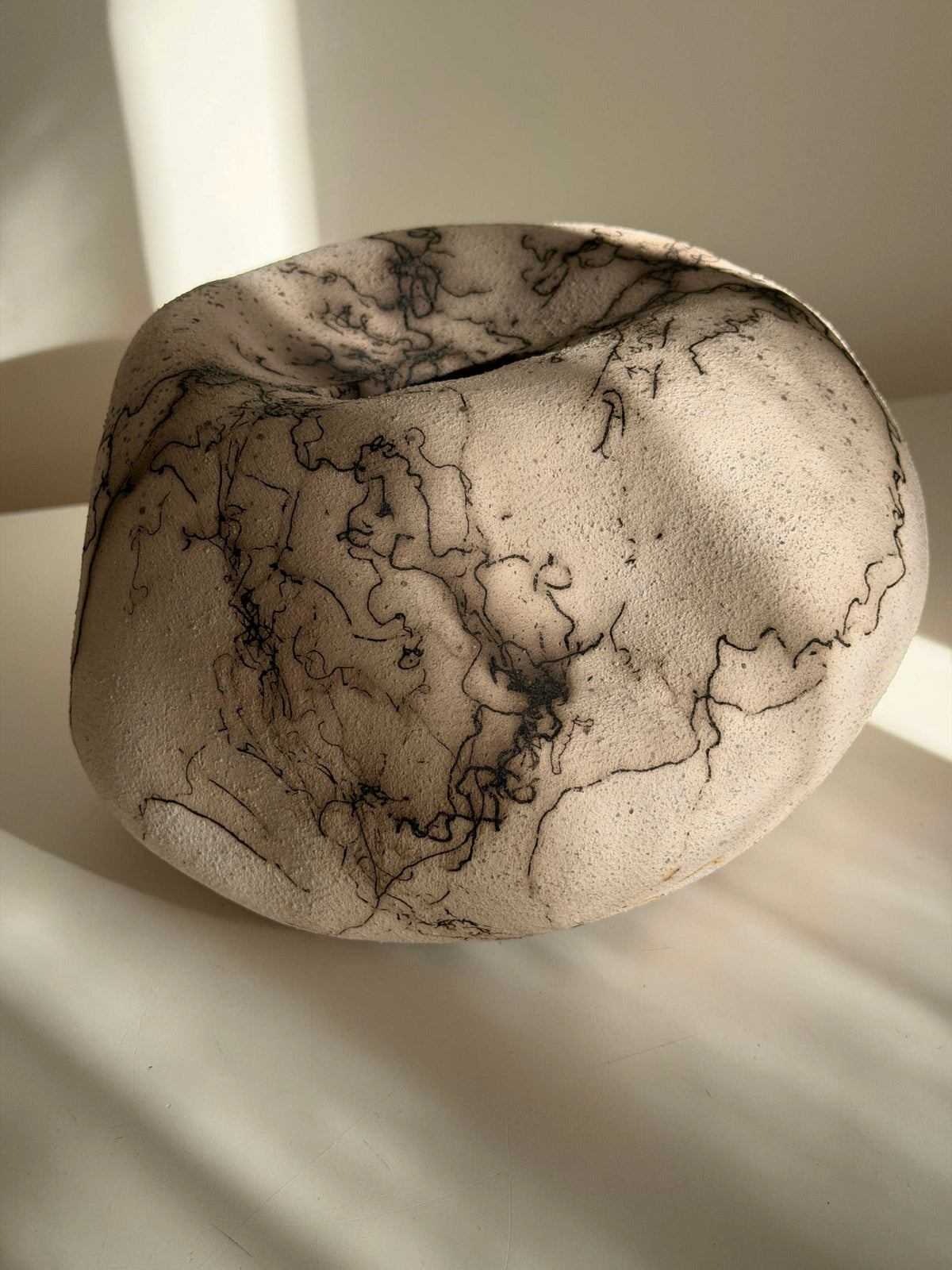 Horse Hair Raku Vase