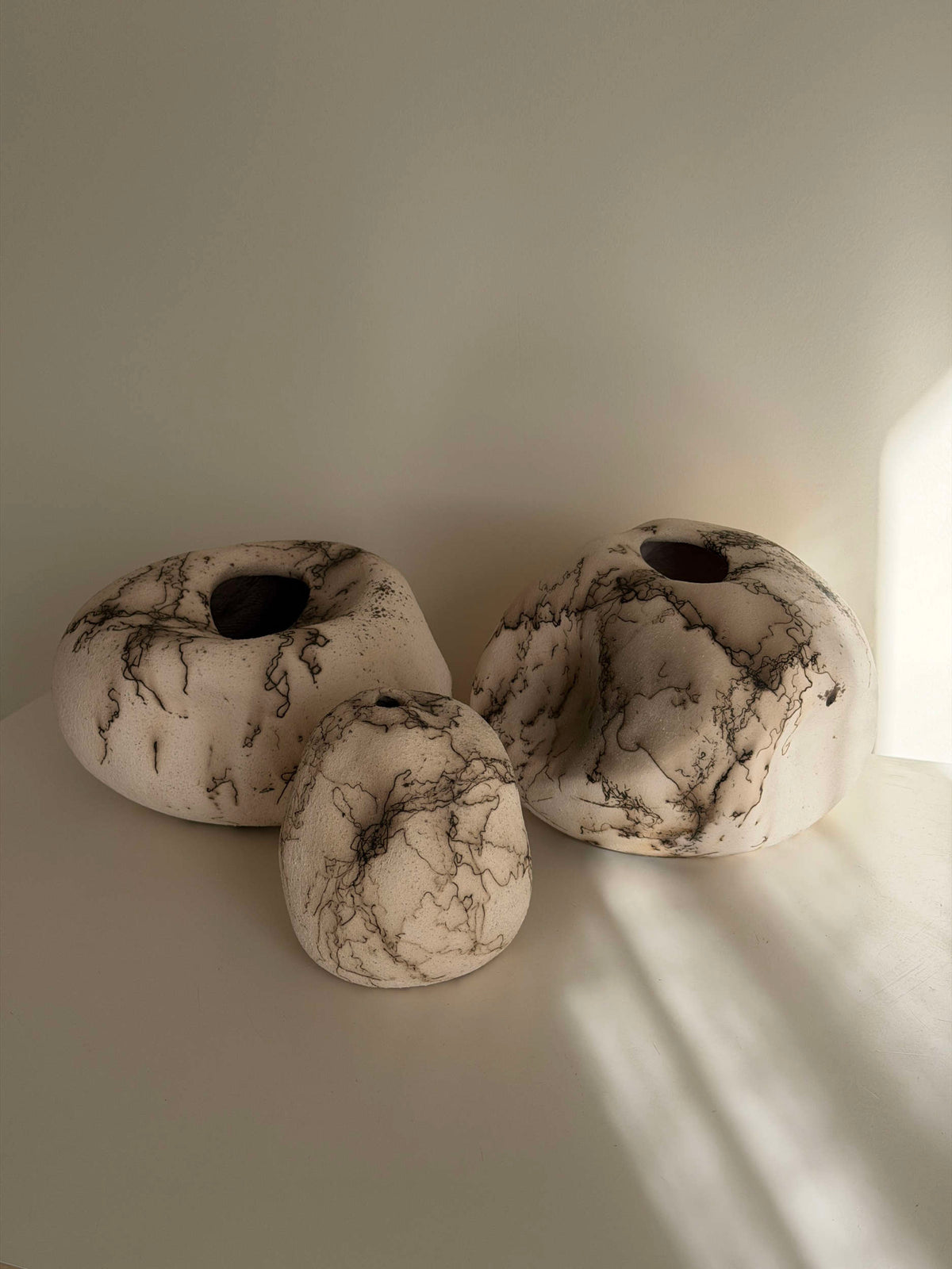 Horse Hair Raku Vase