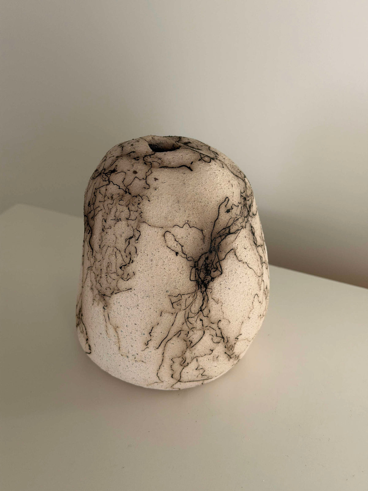Horse Hair Raku Vase