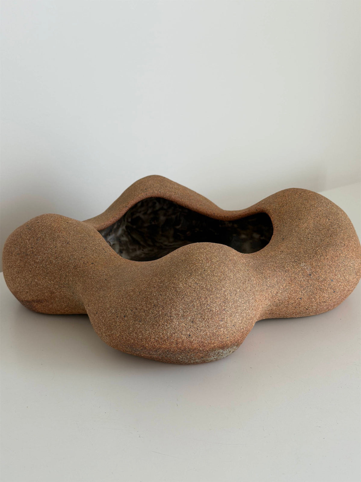 Sculptural Vessel in Unglazed Clay