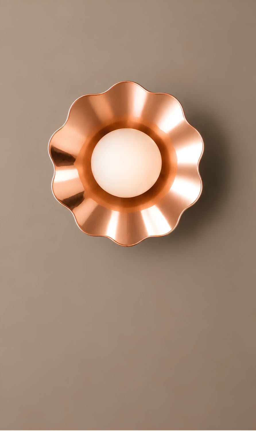 Luna Scalloped Wall Sconce
