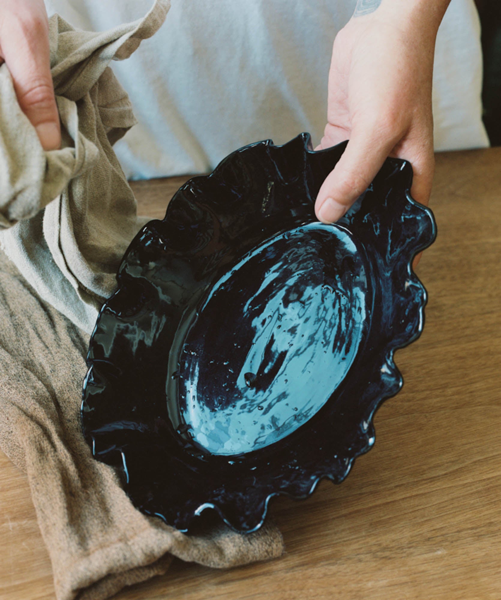 Ruffle Serving Bowl