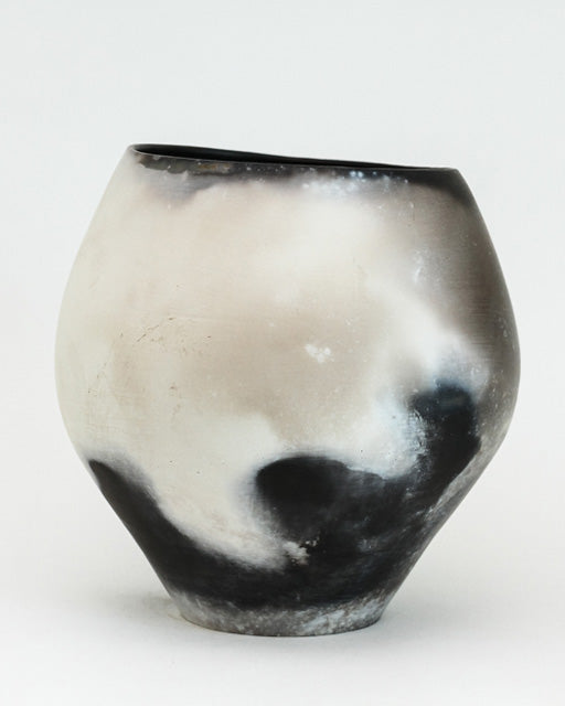 Saw Dust Fired Vase 054