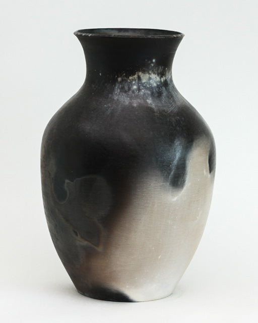 Saw Dust Fired Vase 056