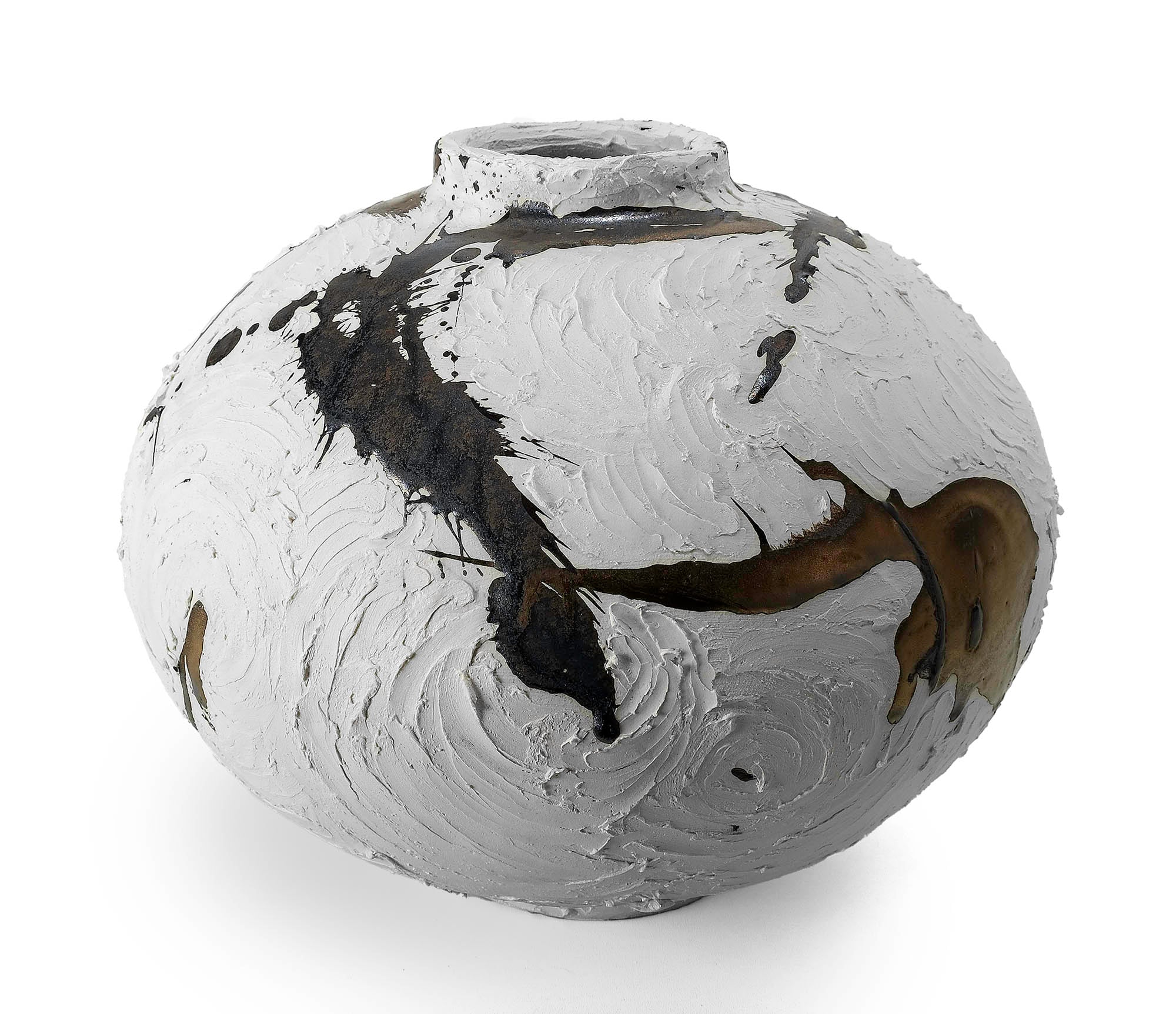 White & Gold Vessel 126