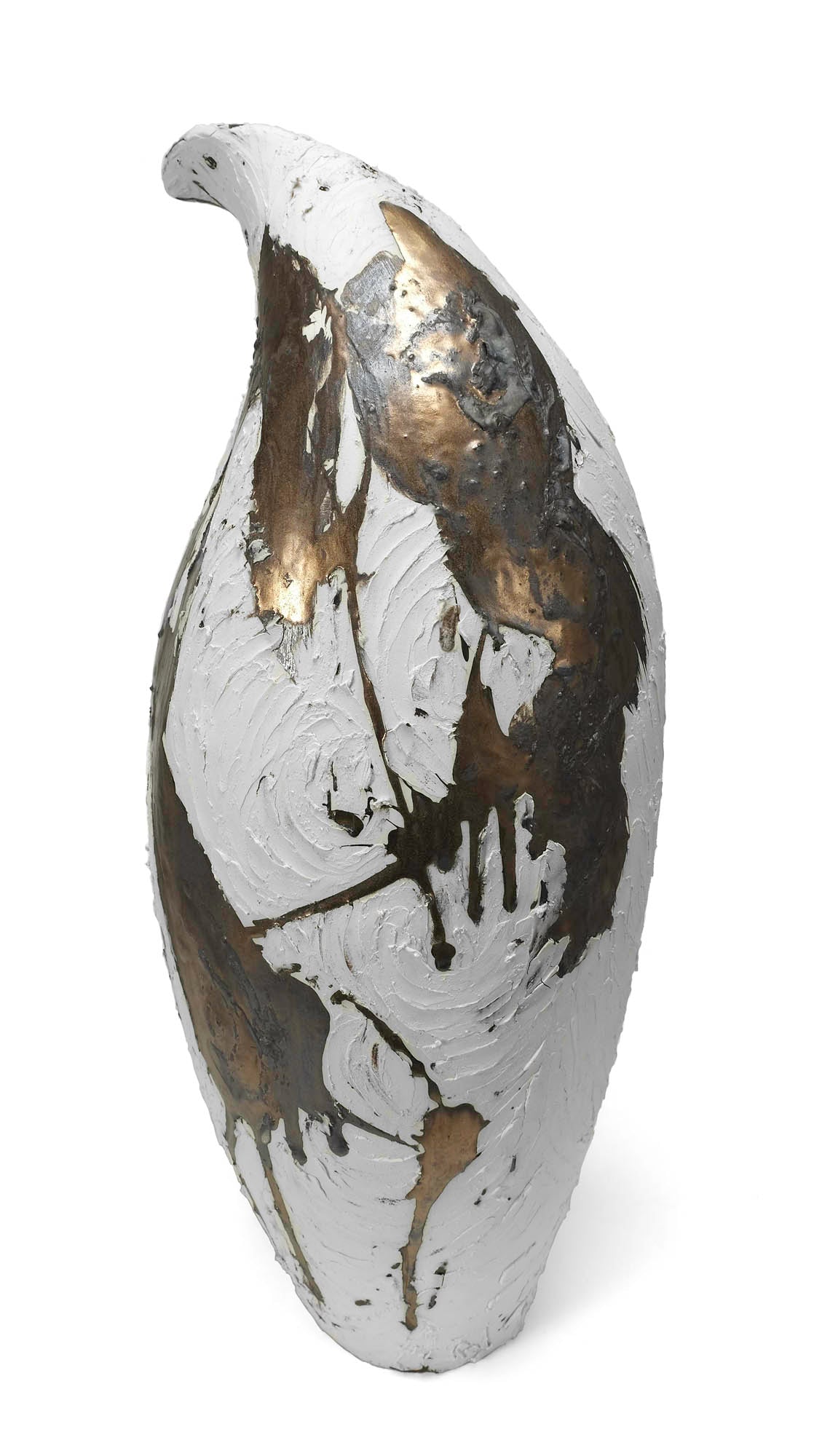 White & Gold Vessel 135