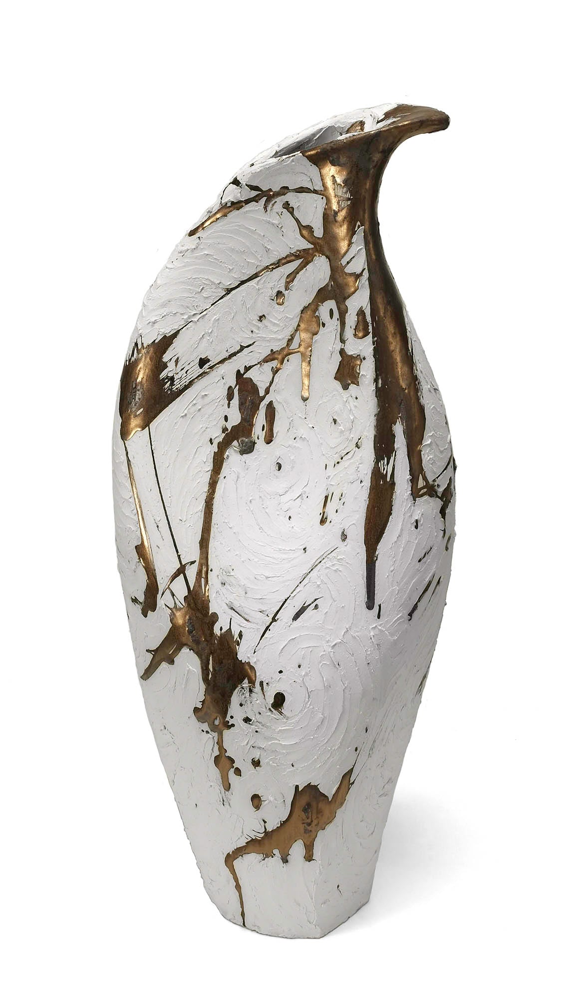 White & Gold Vessel 135