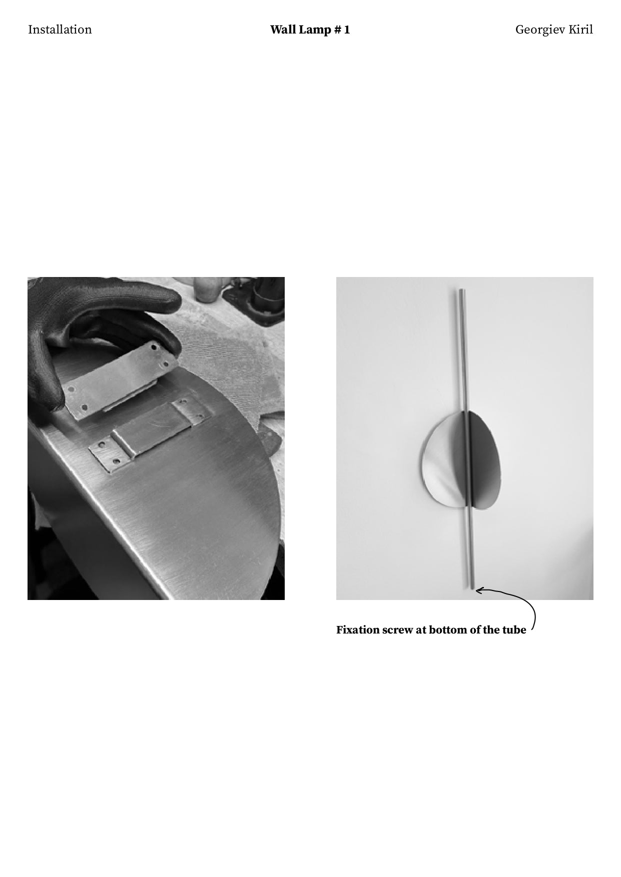Stainless Steel Wall Light Fixture
