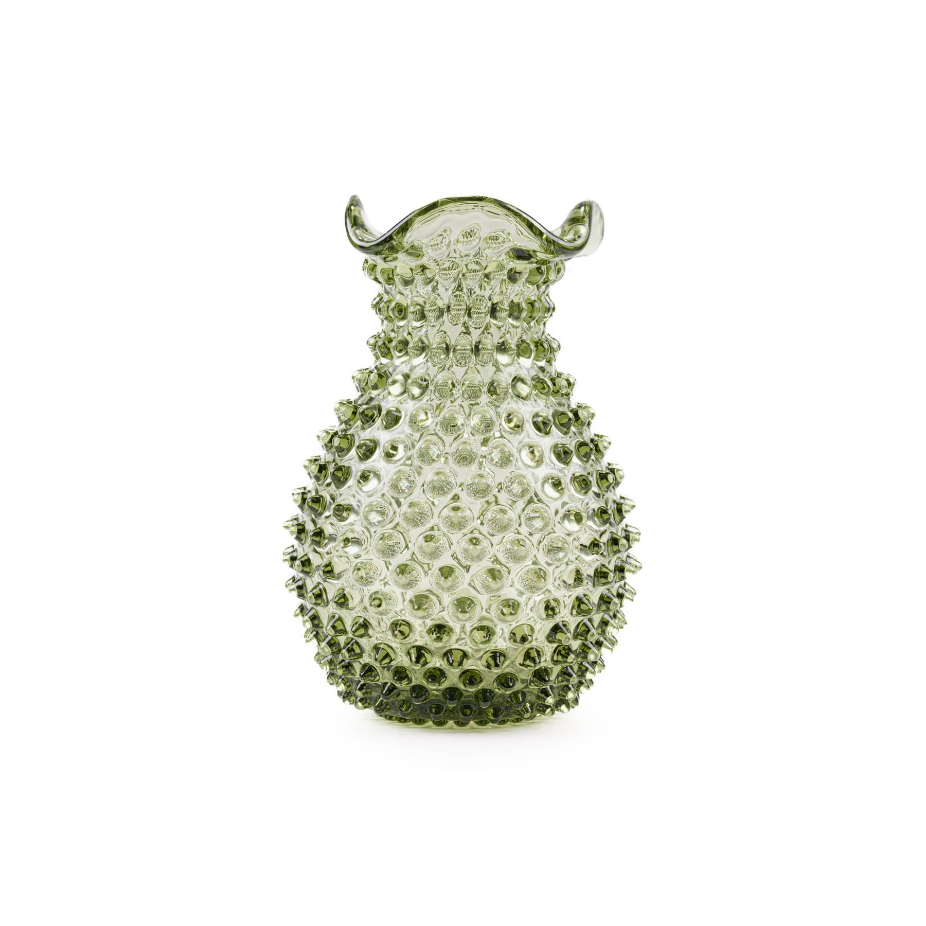 Blonde Hobnail Vase