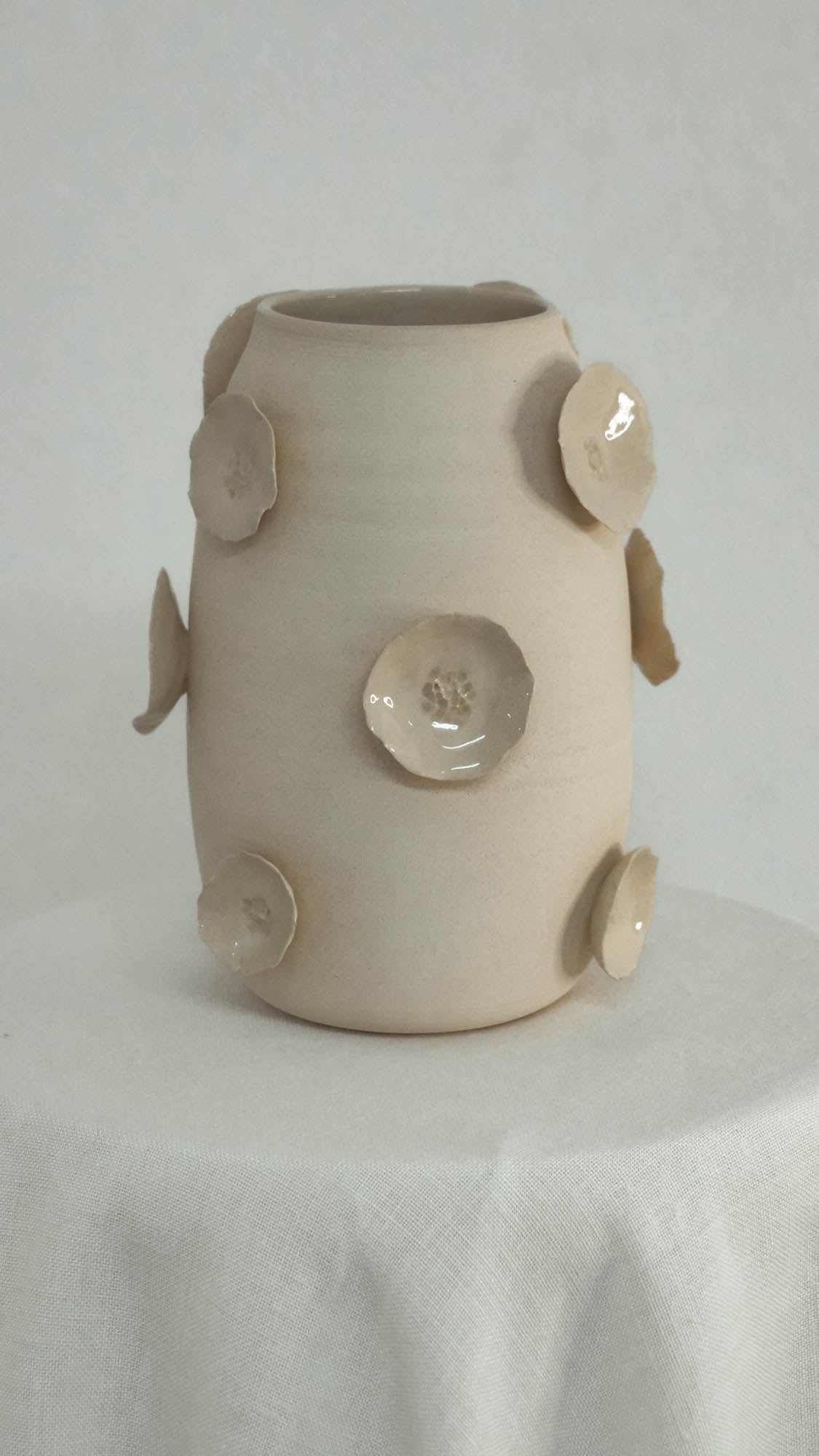 Glazed Applique Vase