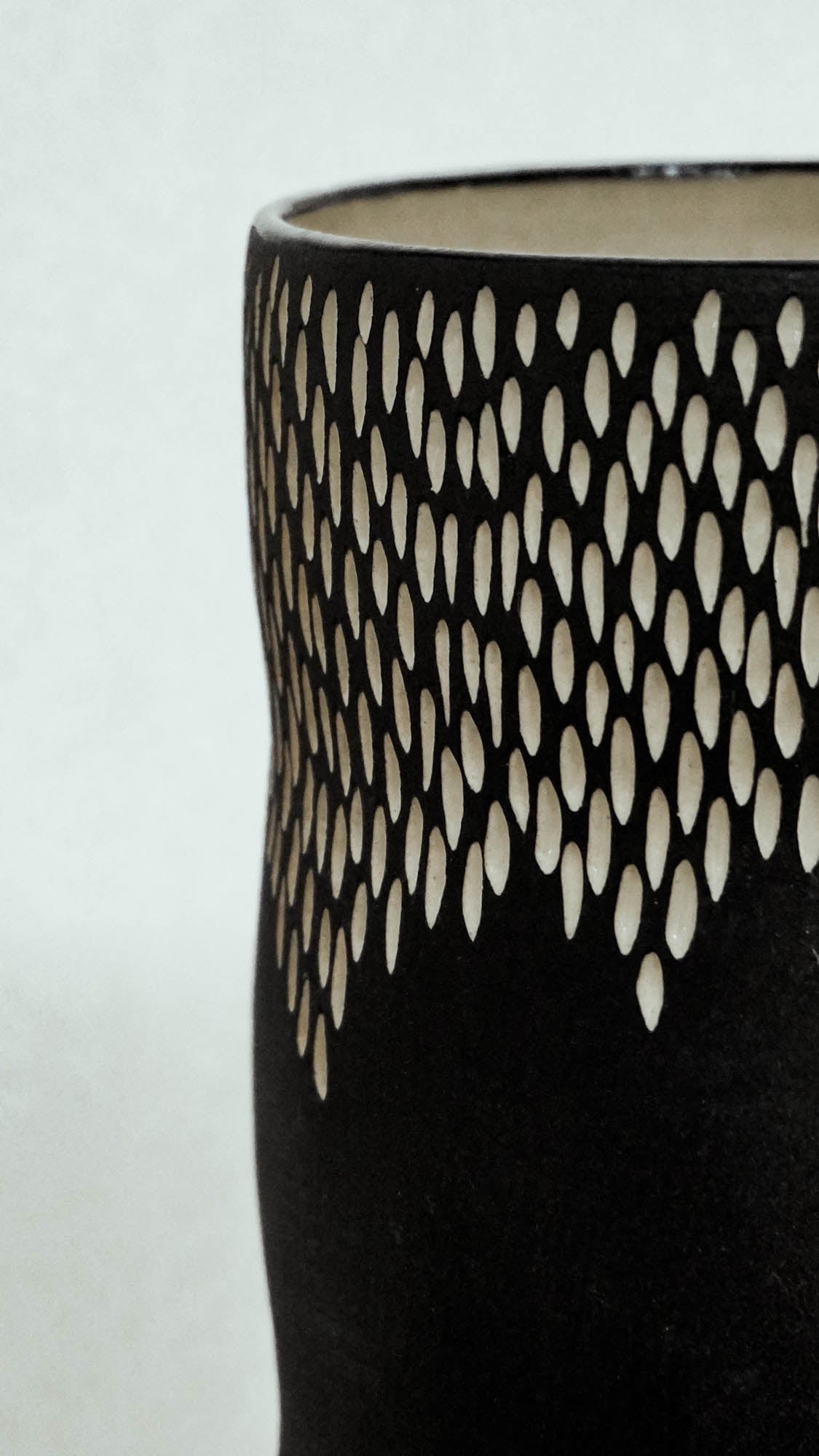 Black Droplets Vase