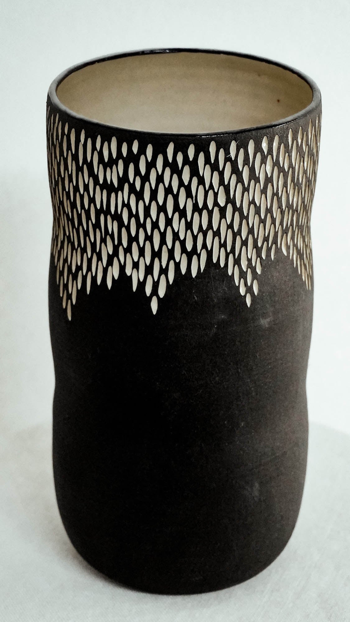 Black Droplets Vase