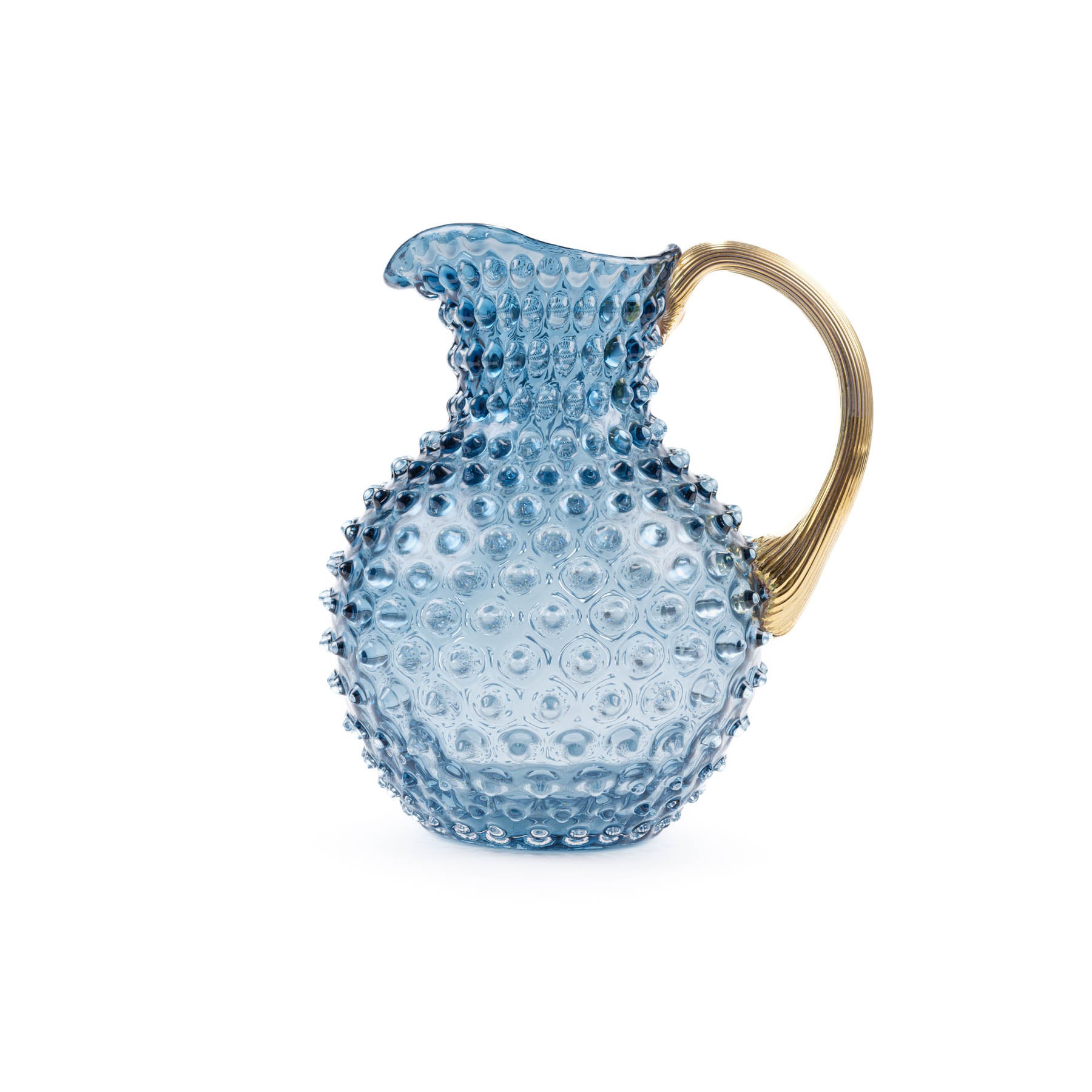 68 oz. Golden Handle Paris Hobnail Jug