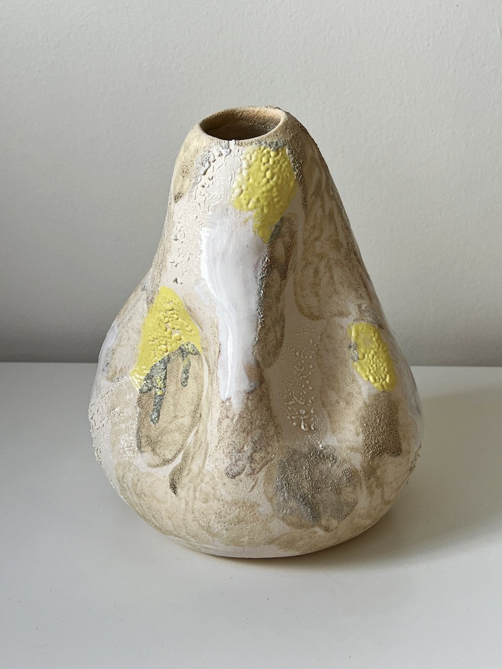 Multi-Colored Ceramic Vase