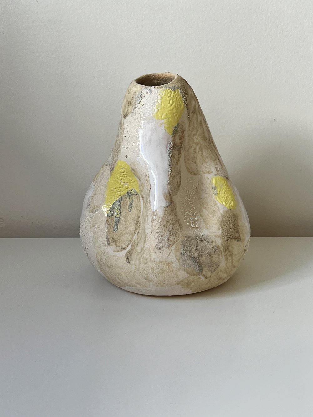 Multi-Colored Ceramic Vase