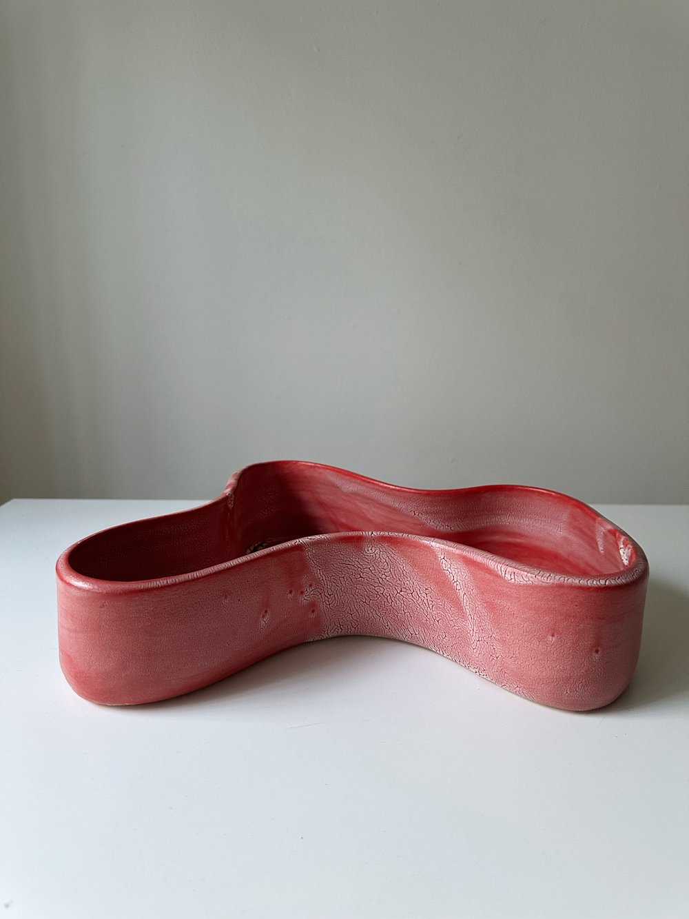 Contemporary Ceramic Vessel In Red